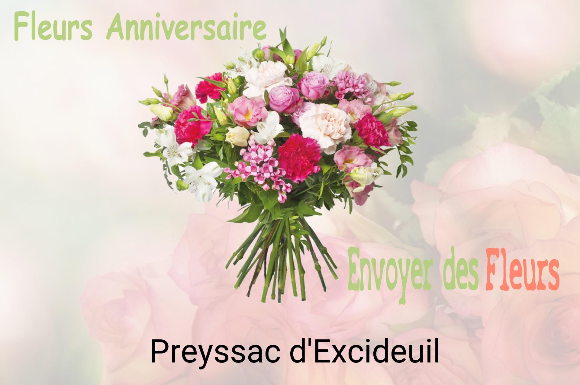 Bouquet de fleurs d’anniversaire livré à Preyssac-d'Excideuil