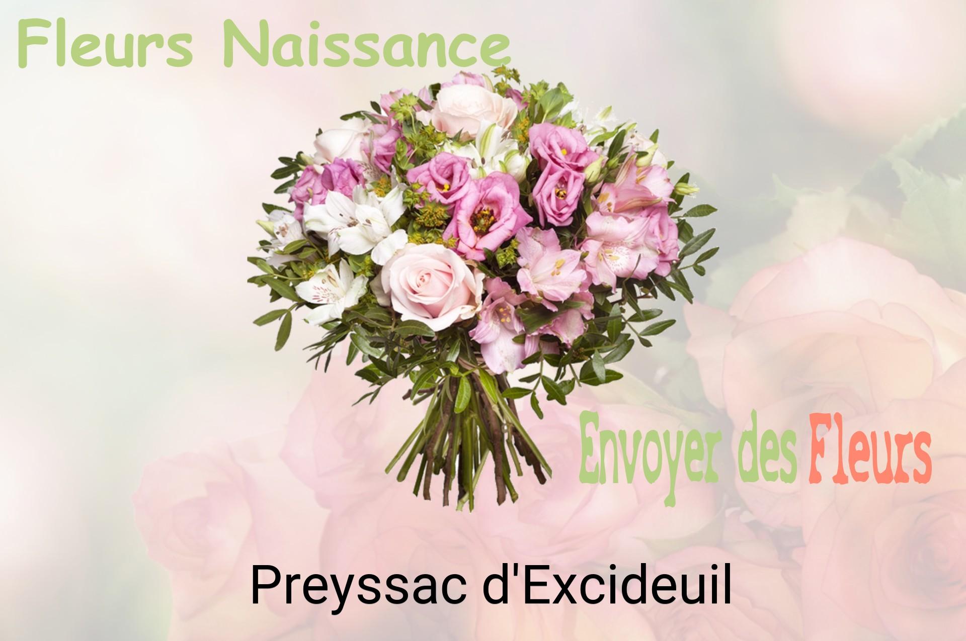 Bouquet de fleurs de naissance livré à Preyssac-d'Excideuil