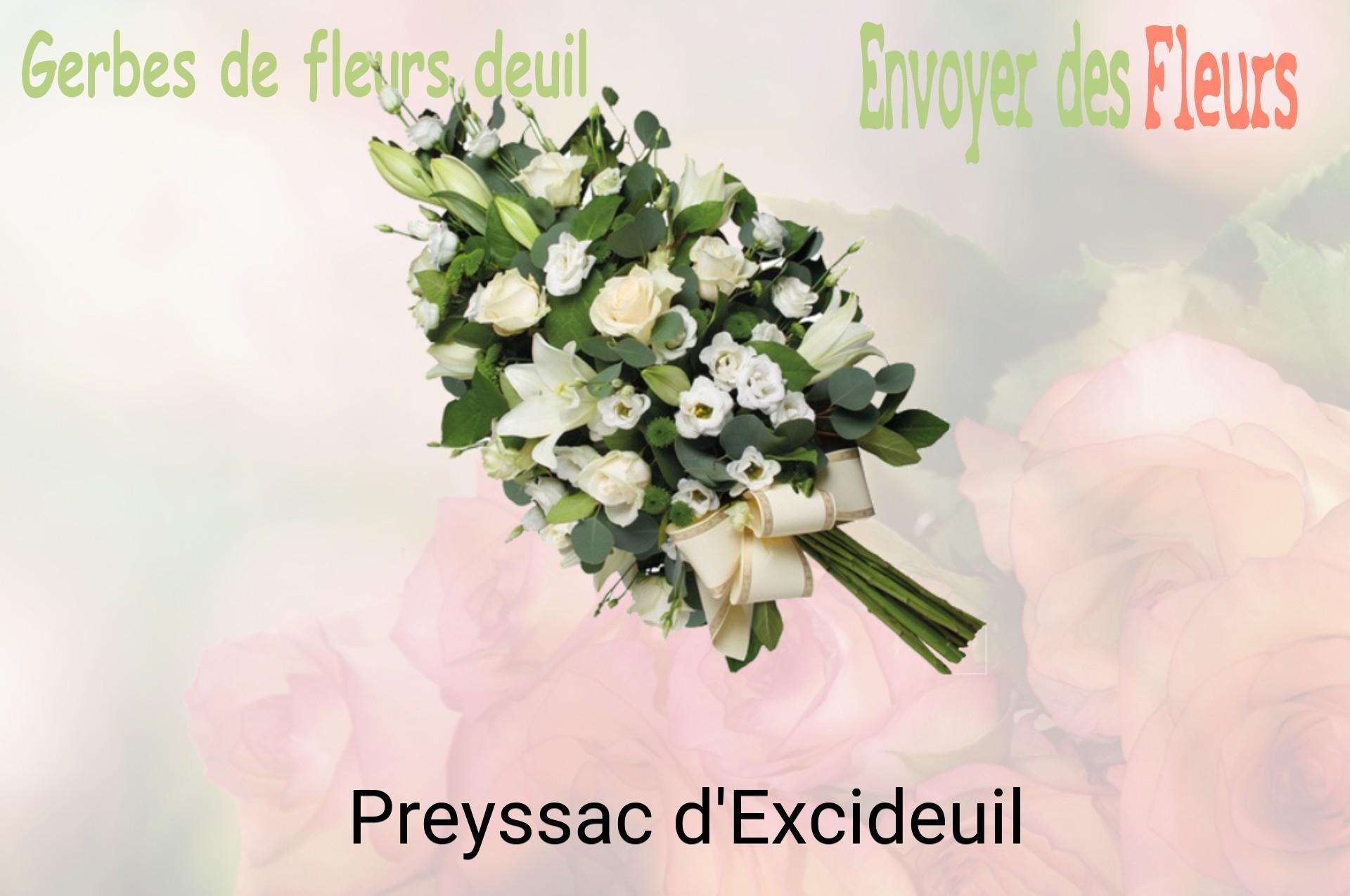 Gerbe de fleurs de deuil livrée à Preyssac-d'Excideuil