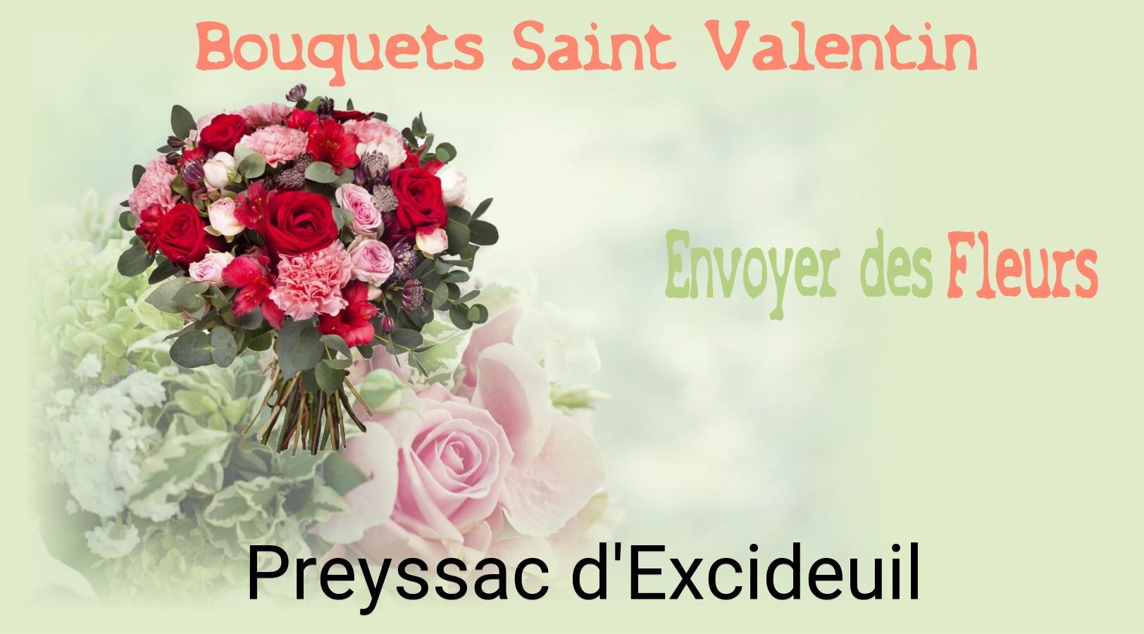 Roses de Saint-Valentin livrées à Preyssac-d'Excideuil